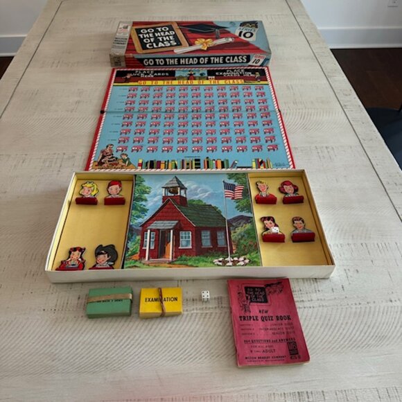 Vintage Milton Bradley 1960 Go to the Head of The Class Series 10 #4175 - Picture 2 of 12